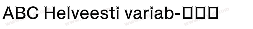 ABC Helveesti variab字体转换